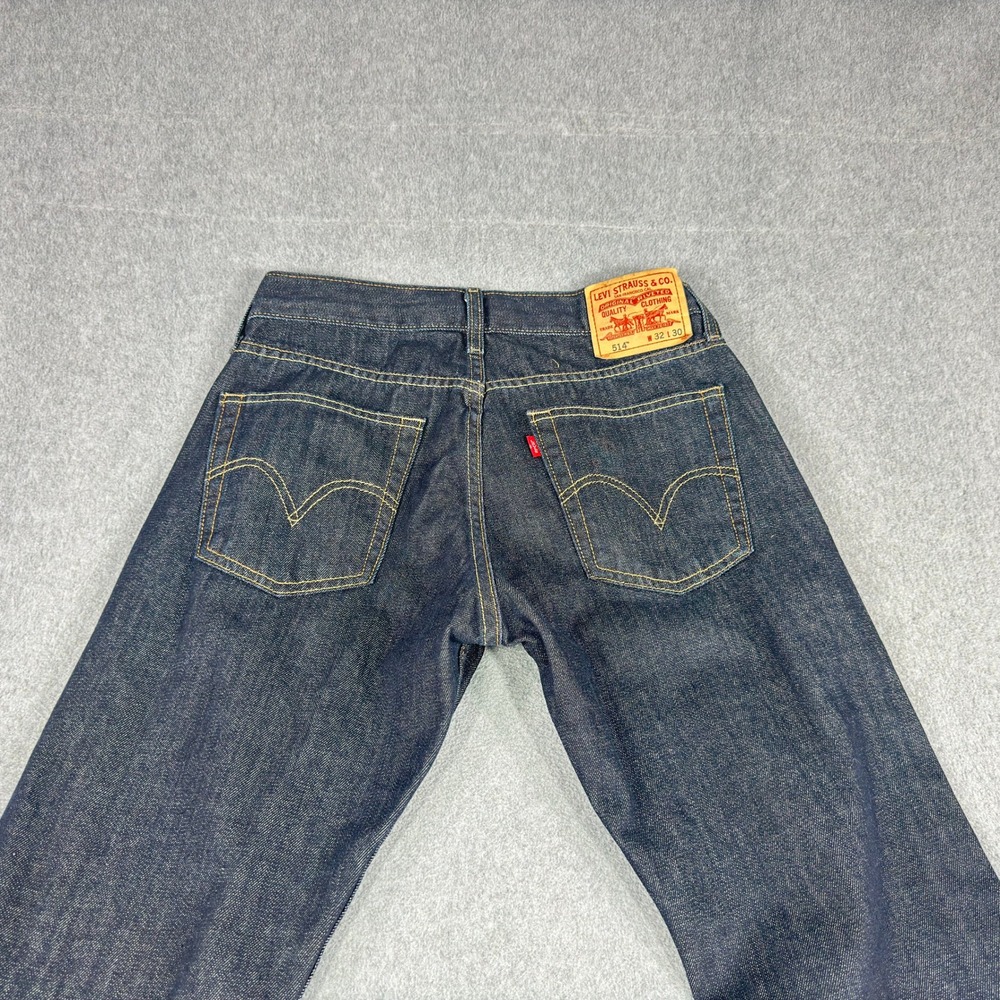 Levi's 514 Jeans Mens 32x30 Dark Wash Slim Straight Indigo Denim Y2K‎ NWT